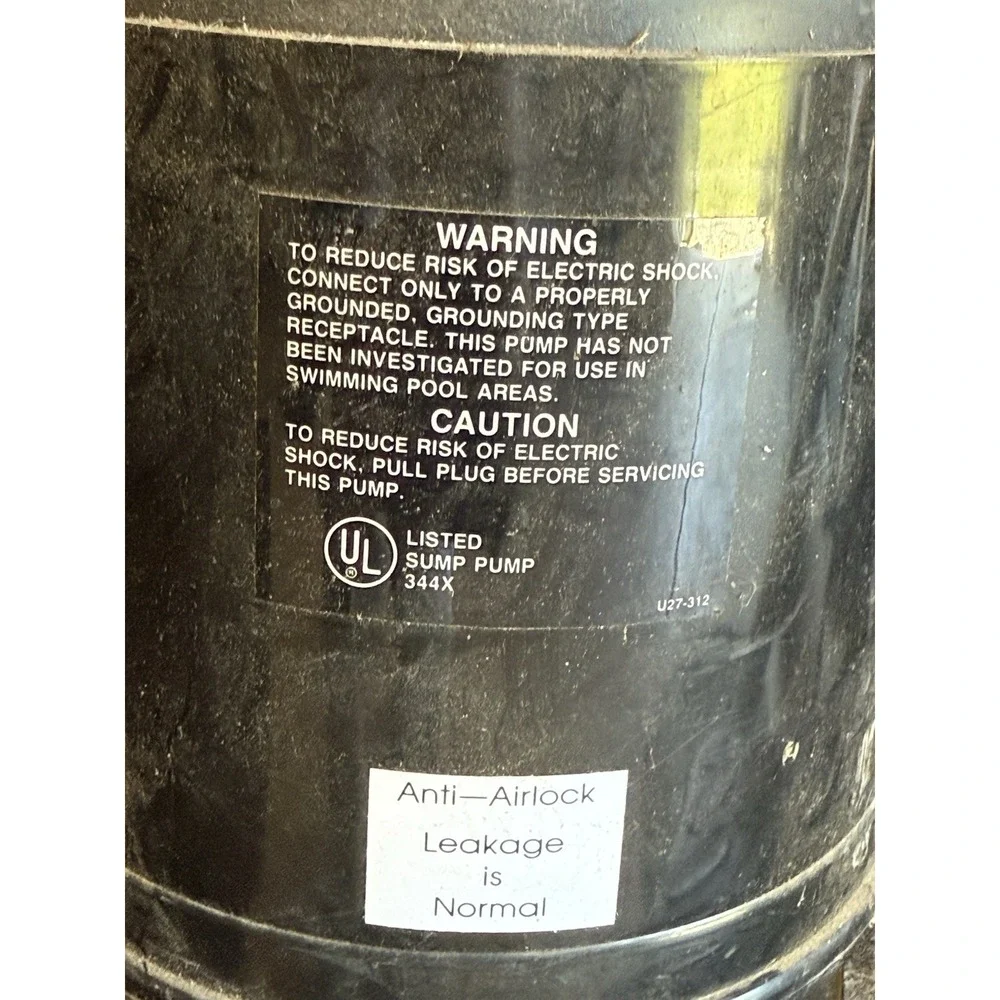 Flotec Utility‎ Submersible Pump 1/6 HP , 115volt